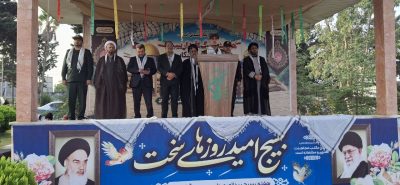 برگزاری مراسم با شکوه صبحگاهی مشترک به مناسبت هفته بسیج در سپاه شهرستان تنکابن