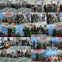 دیدار صمیمی با معتکفین و خادمین در مسجد شهدای پاسبان‌محله