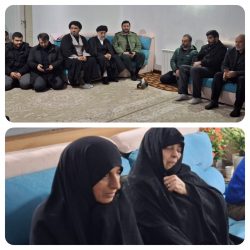 حضور امام جمعه، فرمانده و پاسداران سپاه تنکابن در منزل شهید طبری