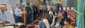 بازدید فرماندهان نظامی و روحانیت از کلاس‌های تابستانه مسجد مازوبن علیا