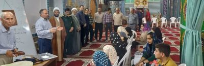 بازدید فرماندهان نظامی و روحانیت از کلاس‌های تابستانه مسجد مازوبن علیا